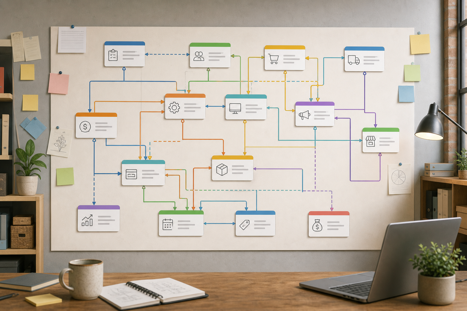 Illustration for project dependency maps